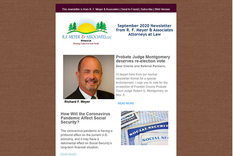 September newsletter released; Montgomery endorsed for re-election