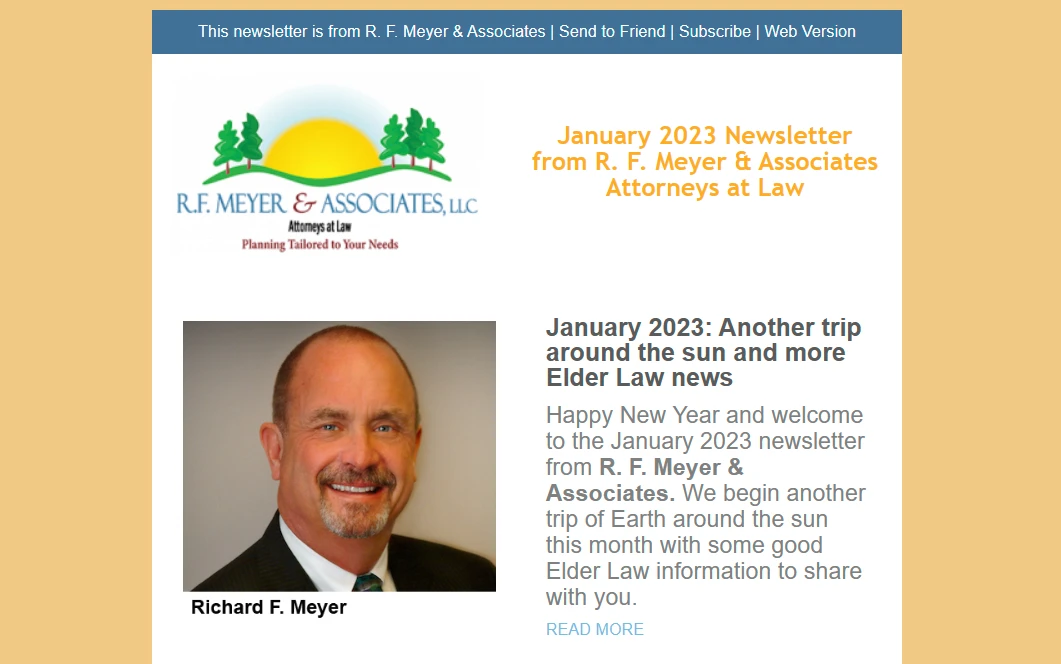 January 2023: Another trip around the sun and more Elder Law news