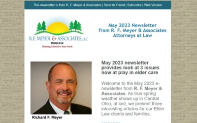 May 2023 newsletter provides look at current elder care issues