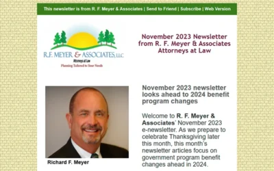 November 2023 newsletter looks ahead to 2024