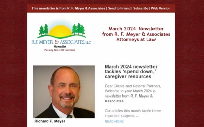 March 2024 newsletter tackles ‘spend down,’ caregiver resources