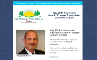 May 2024 articles cover legislation and cost study of interest to seniors