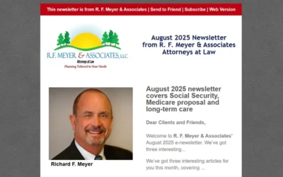 August 2025 newsletter covers Social Security, Medicare ‘Part E’ and long-term care