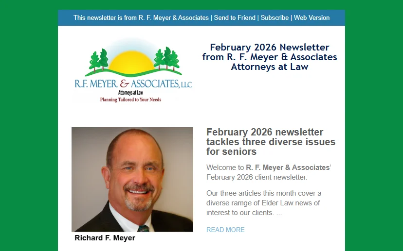 February 2026 newsletter tackles three diverse issues for seniors
