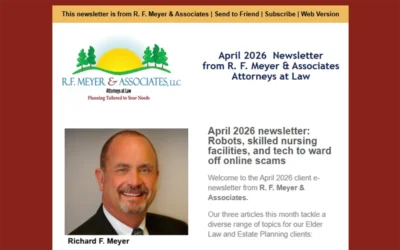 April 2026 newsletter: Robots, skilled nursing facilities, and tech to ward off scams