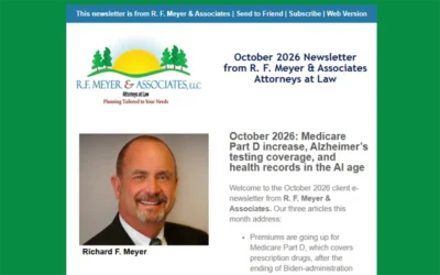 October 2026: Medicare Part D increase, Alzheimer’s testing coverage, and health records in the AI age